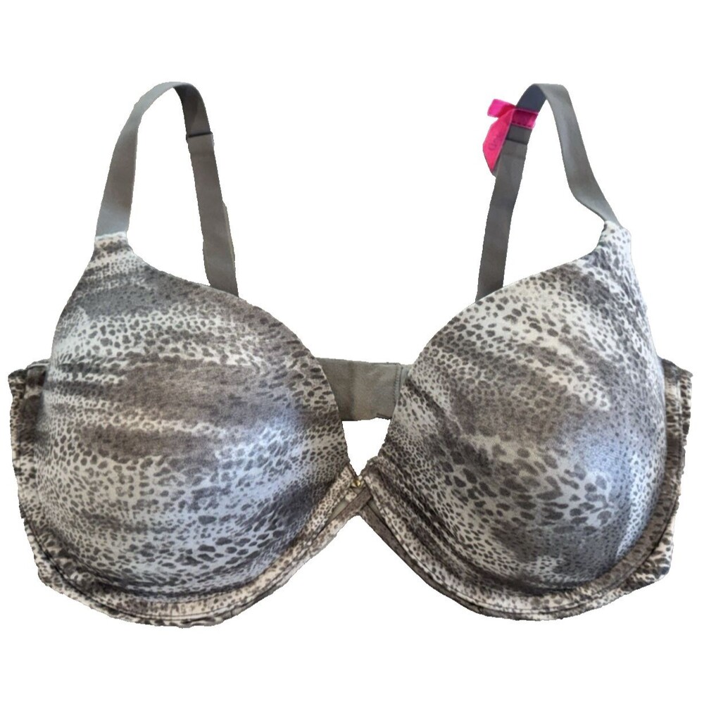 Maidenform Leopard Print Bra - Gray and Brown